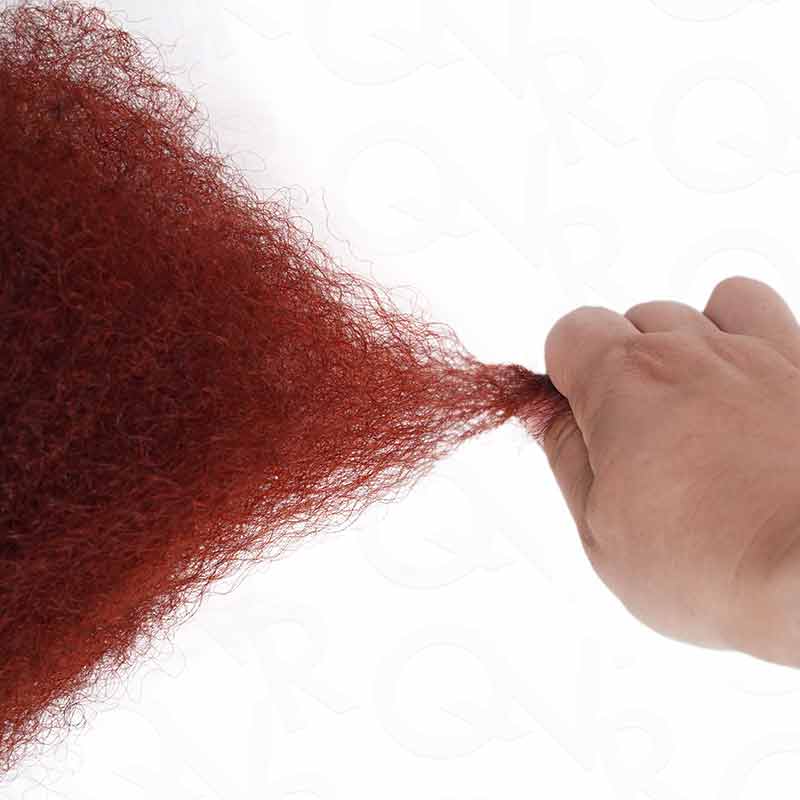 reddish brown afro kinky bulk human hair for braiding