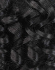 bouncy curl natural black drawstring human hair ponytail extensions