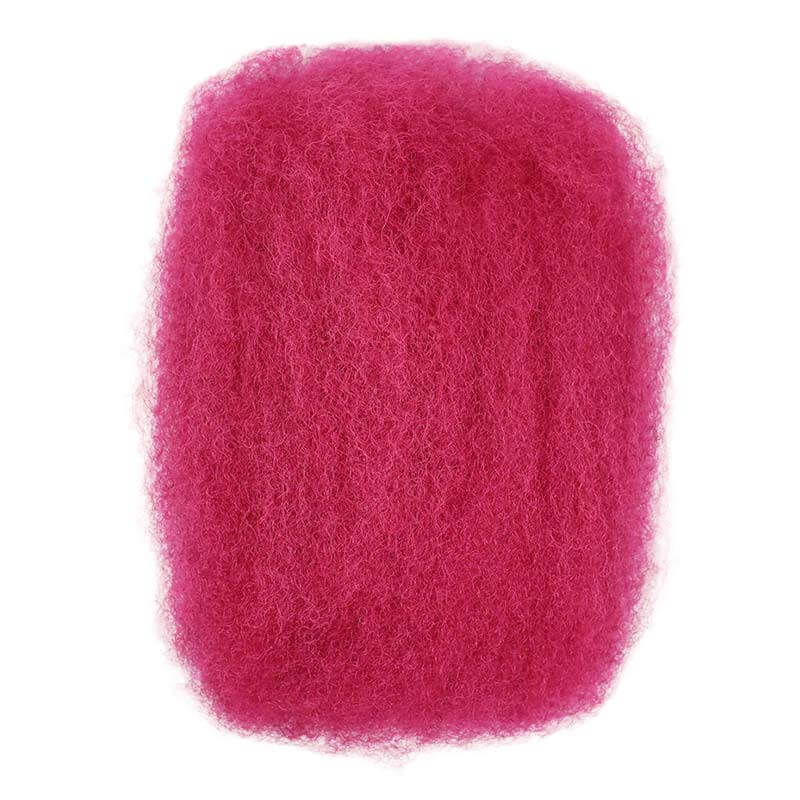 neon pink afro kinky bulk human hair