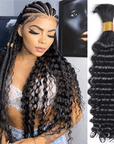 silky black human hair braiding bulk hair