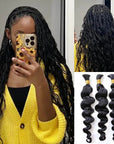 qvr human braiding bulk hair body wave hair texture