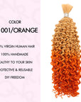 qvr ombre water wavy braiding human bulk hair