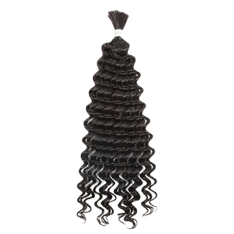 one bundle bulk hair for braiding 