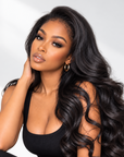 QVR 4C Hairline Curly Edge Wig Body Wave 13x4/13x6 HD Glueless Undetectable Lace Wigs