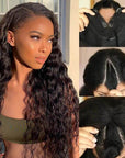 loose deep wave v part wig 180% density human hair wig