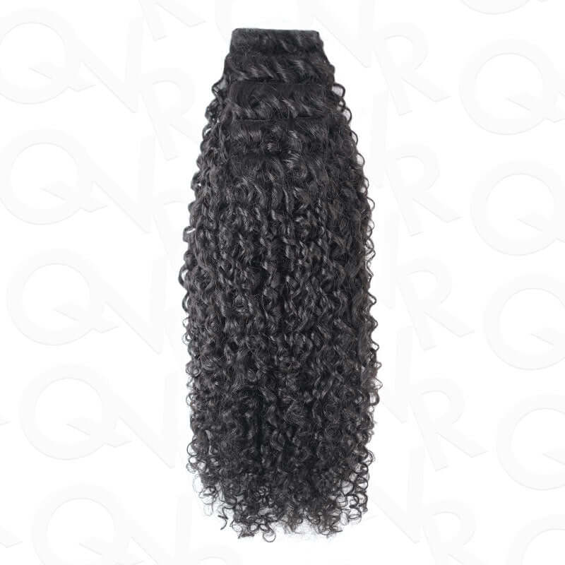 quick install clip in human hair extensions for curly looks