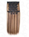 silky straight human hair clip ins with 