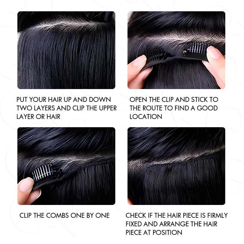 how to install clip in hair extensions for beginners