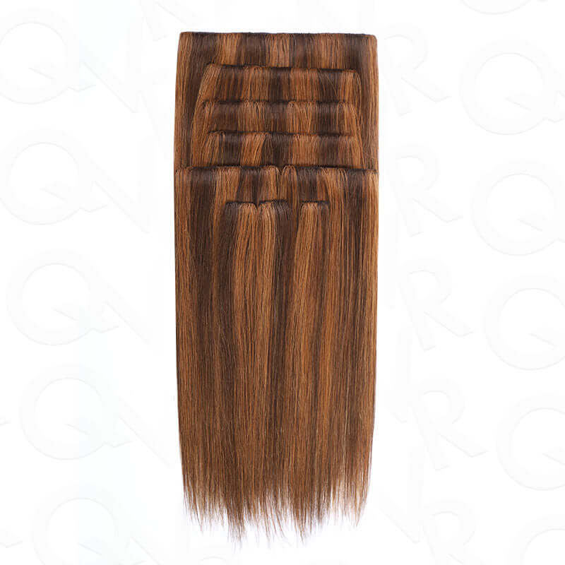 qvr clip in extensions highlight p4/30 for natural glam look