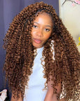 QVR Seamless Burmese Curly Feather Crochet Hair Highlight 
