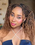 27/30 mixed colored afro kinky human hair extensions