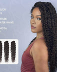 realistic hair appearance as celebrities, qvr water wave crochet hair extensions