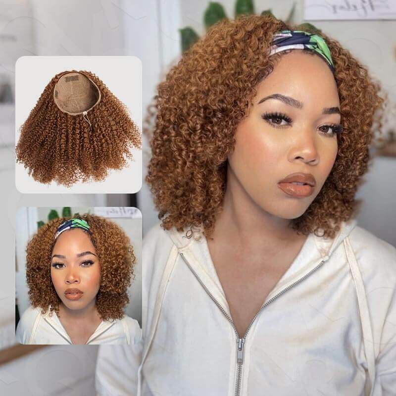 #30-18inches-kinky curly half wig