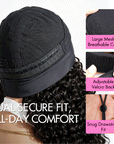 QVR Hair Twist Curly Headband Wig 100% Human Hair Glueless Wigs for Women