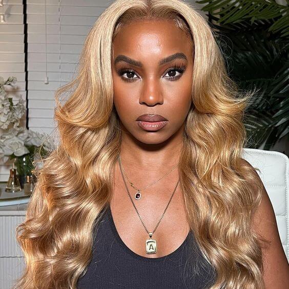 human hair wigs for black women in #27 color