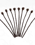 8 loc dark brown human hair dreadlock extension
