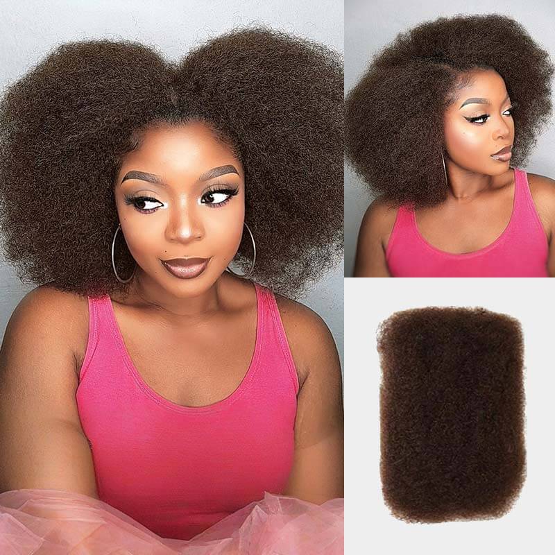 Afro kinky hair black color