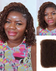dark brown afro kinky bulk hair