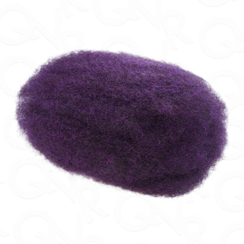qvr 1b/purple afro kinky bulk hair for braiding