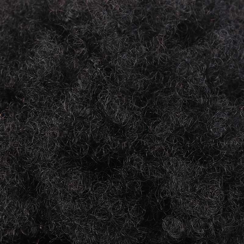 4c texture drawstring afro puff human hair ponytail extensions natural black
