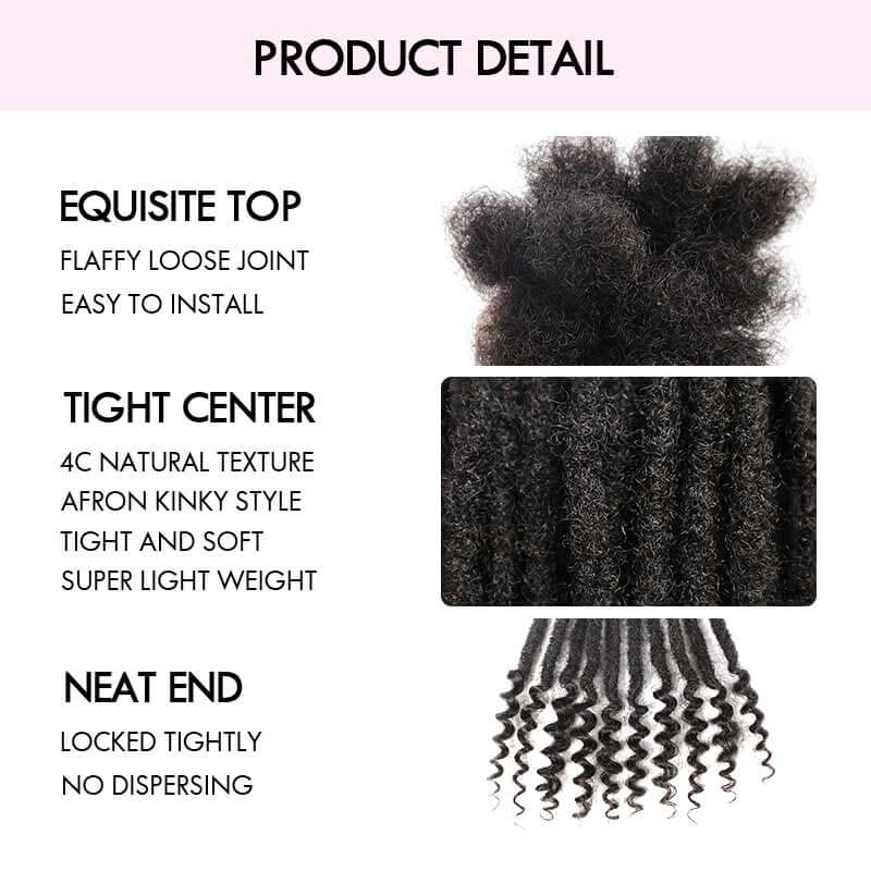 afro kinky dreadlock extensions details