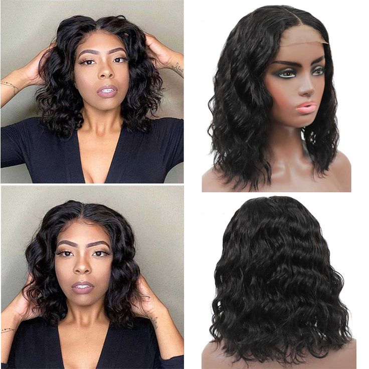 loose deep wave short bob wigs with lace frontal, high-quality human hair bobs for textured hair lovers