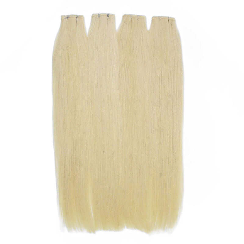 613 blonde genius weft hair extensions straight hair texture