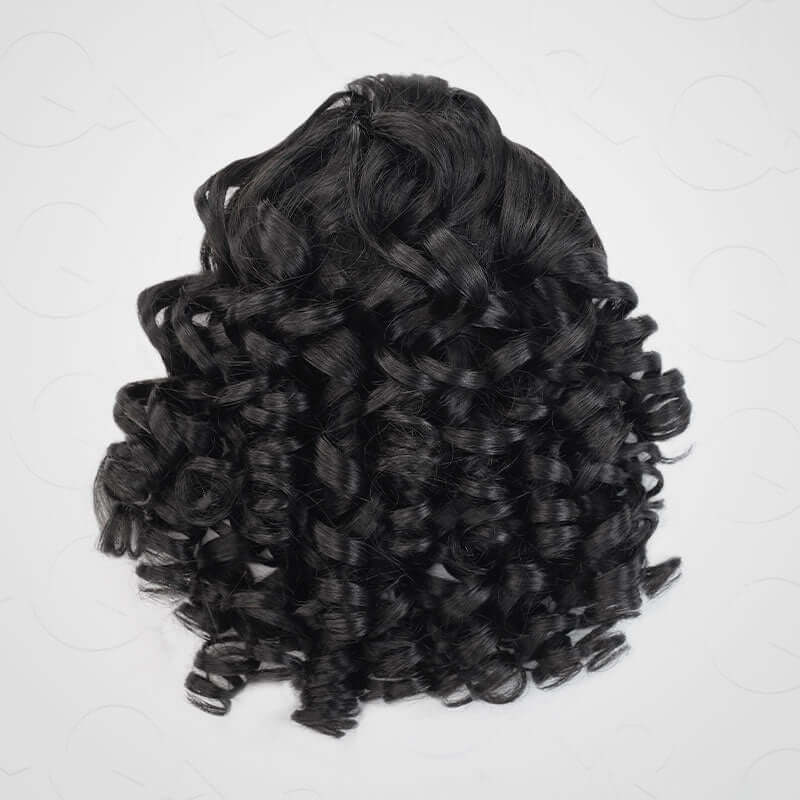 bouncy curl natural black drawstring ponytail extensions