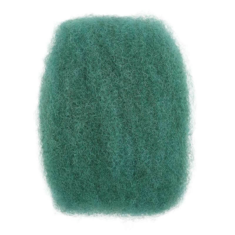 green color afro kinky bulk for braiding dreadlock
