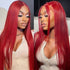 qvr remy hair red color straight human hair bundles