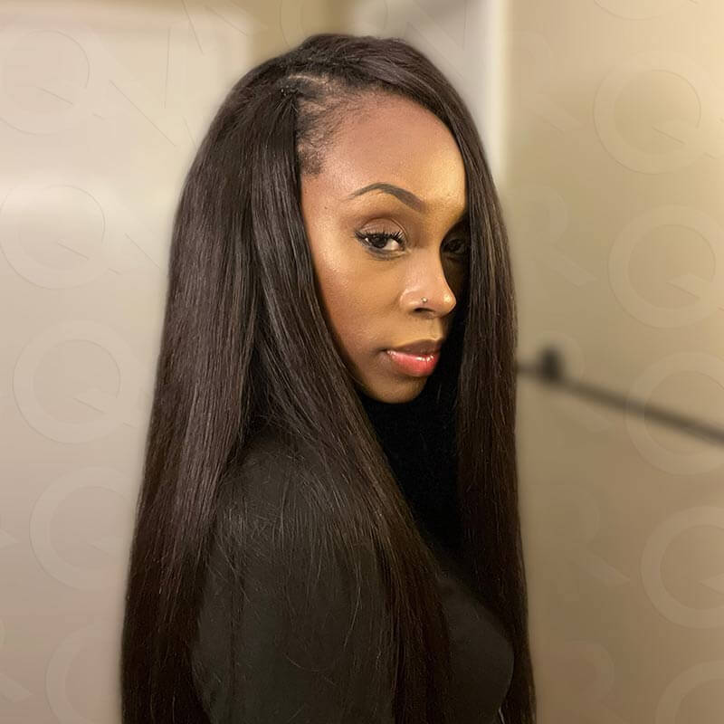 soft natural black feather crochet human hair extensions