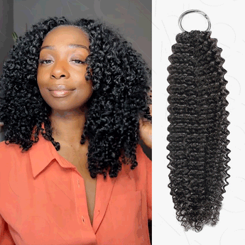 fluffy human hair crochet hair for voluminous look