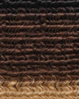 dark brown light brown and bonde ombre kinky curly crochet briads