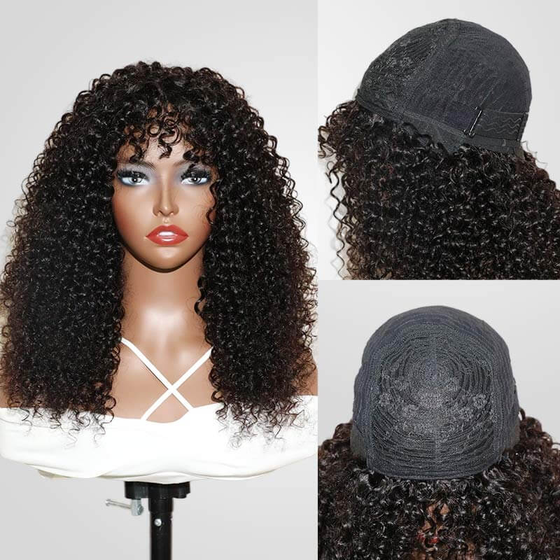 lightweight glueless human hair wigs no lace quick and comfy install