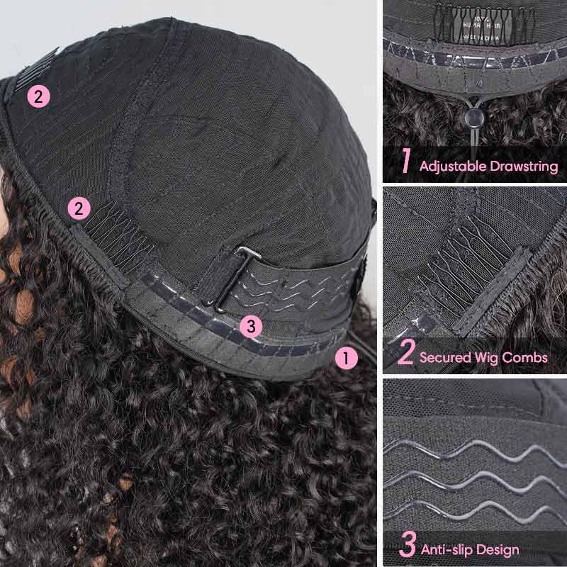 3d breathable dome cap of qvr human hair wigs