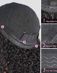 3d breathable dome cap of qvr human hair wigs