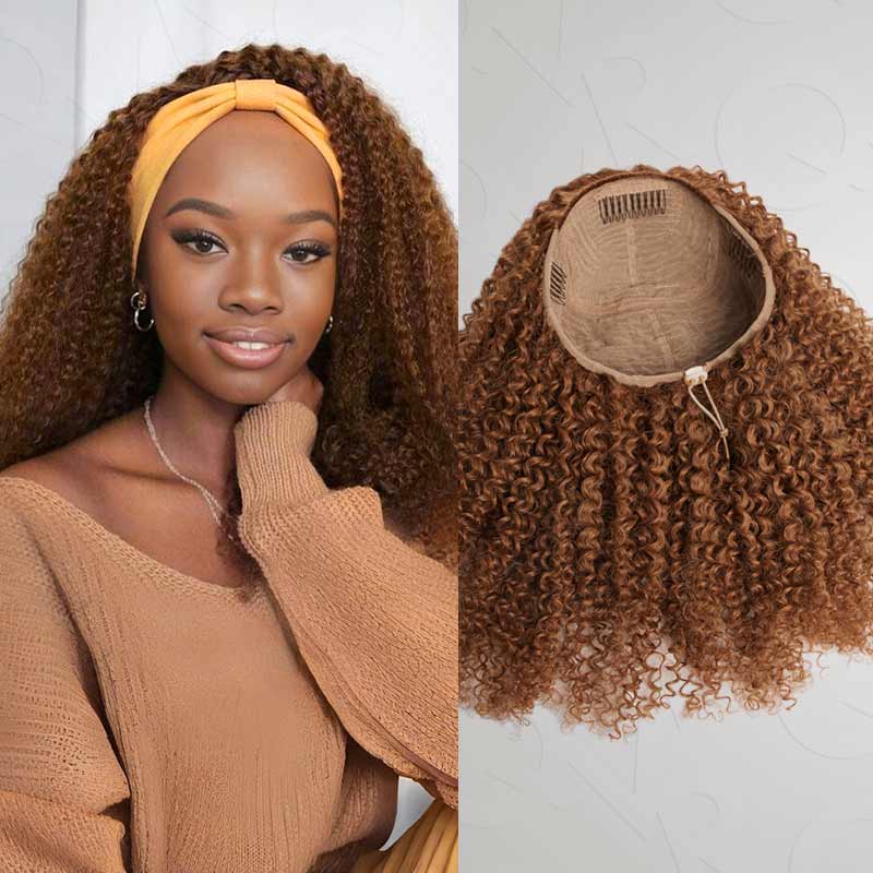 glueless human hair half wig 3 in 1