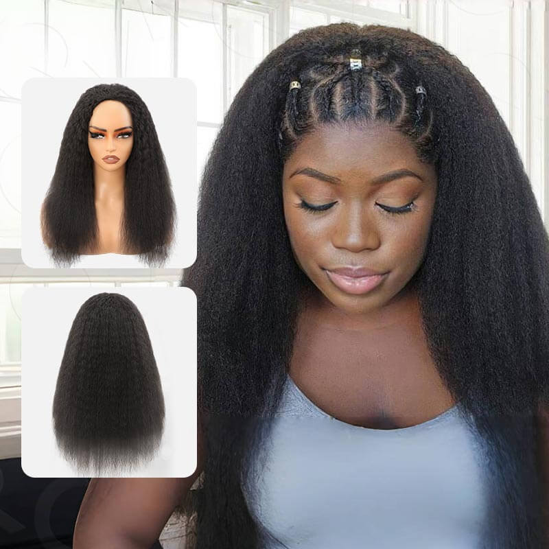 easy to wear glueless human hair wigs protective style with volume