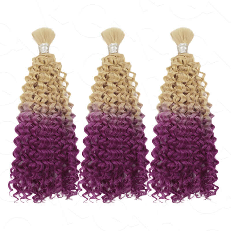 colorful crochet human hair for trendy knotless braids