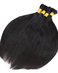 4 pack silk straight bulk braiding hair