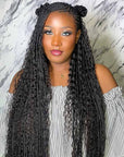 qvr water wave bulk hair extensions for boho braiding