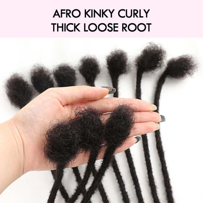 thick root afro kinky curly dreadlock extensions