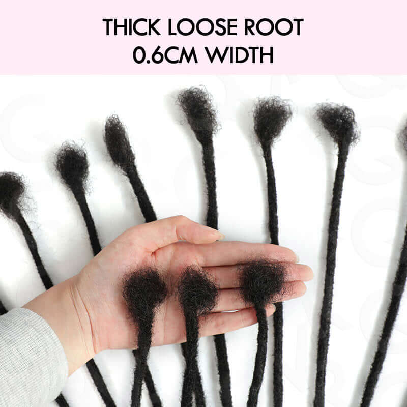 thich loose roots t1b/27 colored human hair dreadlock extensions
