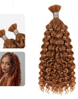 auburn brown bulk human hair for braiding