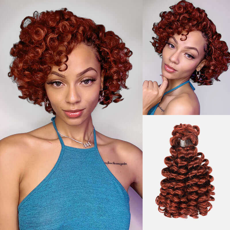 reddish brown bulk braiding hair for braids