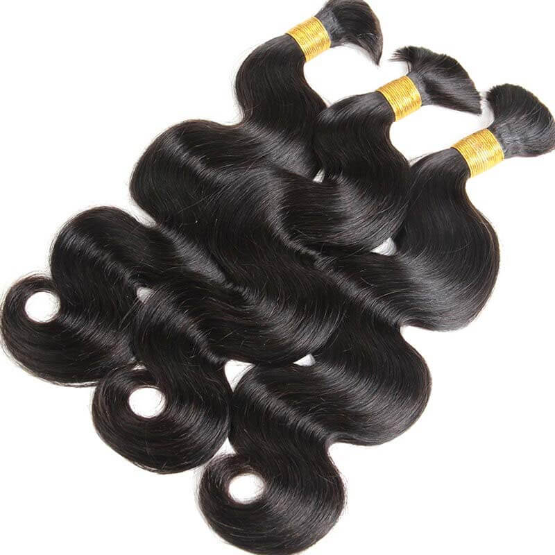 qvr silky body wave curly human bulk hair for you