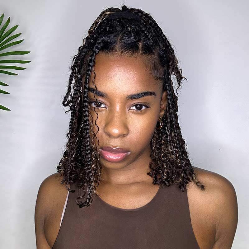 afro kinky curly bulk braiding hair for boho braiding