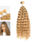 qvr honey blonde bulk humna hair for braiding