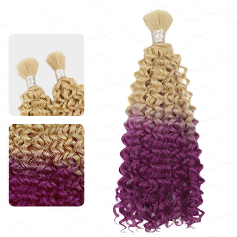 ombre violet water wave crochet braiding hair for black women