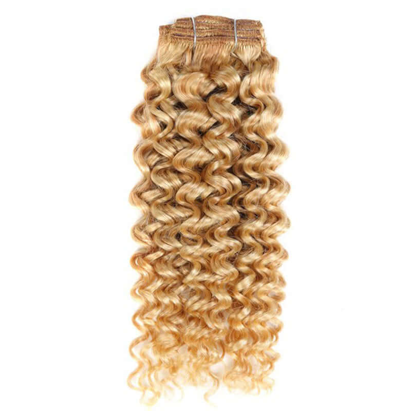 blonde hair clip in human hair extensions